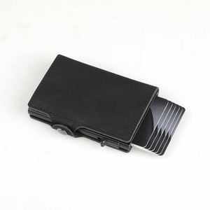 Xdh193 Customized Logo Leather Credit Rfid Wallet Pop up Business Id Aluminum Name <b>Card</b> <b>Binder</b> Holder - Product Image 2