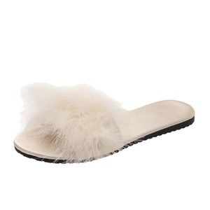 Sandalias de Plataforma Baja con <span class=keywords><strong>Plumas</strong></span>, Estilo Coreano, para Mujer, Moda de Verano, Populares en Internet, Venta al Por Mayor - Product Image 5
