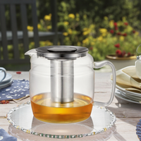 Théière en verre borosilicate haute résistance moderne 2025 pour une cuisson directe au feu, bouilloire à thé Kung Fu 1800ML