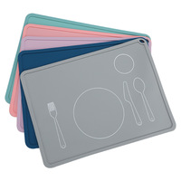 Set de table en silicone LifeTop pour tout-petits et bébés - Set de table antidérapant pour enfants pour restaurants et tables à manger