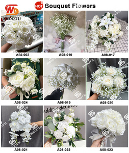 SMOOTH Custom High Quality OEM Wedding Flower Bouquet Holder Lilac Rose Flower Bouquet <b>Corner</b> Flowers Series - Product Image 5