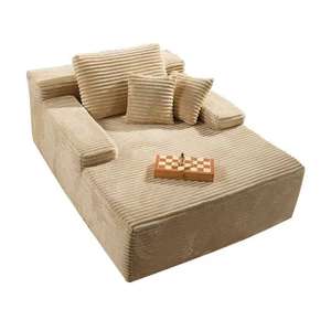 Custom Cloud Couch Soft Corduroy Space-saving Bedroom Balcony Single Compression Sofa for Living Room Bedroom - Product Image 3