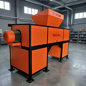 Broyeur de sacs jumbo lourds à double arbre semi-automatique électrique 1000 kg/h pour le recyclage des déchets plastiques - Product Image 1