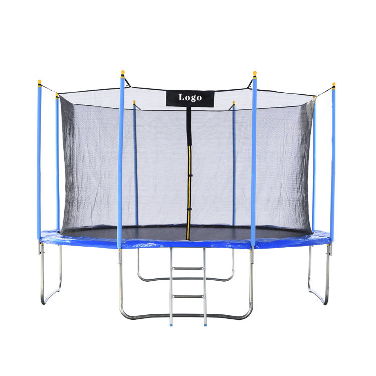 Zoshine 8FT Outdoor Trampoline PVC Jumping Bed with Protective Net Home ...