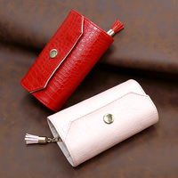 Petit étui à bijoux pliable en Faux cuir, sac de rangement de bijoux, organisateur de bijoux de voyage pour colliers, boucles d'oreilles, Bracelets, bague