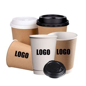 Vasos de Papel para Café con Tapa de Papel de Doble Pared de 90 mm, Ecológicos, de Grado Alimenticio, con Estampado en Caliente, Logotipo Personalizado de Guangdong, al Mejor Precio - Product Image 4
