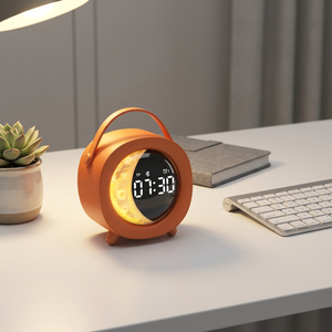 Altavoz Inalámbrico Portátil WESDAR Mini con Bluetooth <span class=keywords><strong>5</strong></span>.3, Luz RGB, Reloj Despertador y Radio FM, Sonido Potente para Decoración del Hogar y Camping - Product Image 4