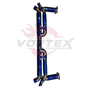 ท่อไอเสียไทเทเนียมน้ำหนักเบาพิเศษ Vortex Ultra สำหรับ Porsche 911 991.2 Turbo S ระบบ Catback X-Pipe พร้อม Muffler Delete อะไหล่แต่งรถแข่ง - Product Image 5
