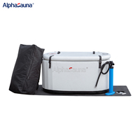 Baignoire froide gonflable portable Bain de glace plongeant Piscine Point de chute Baignoire plongeante froide Blanc