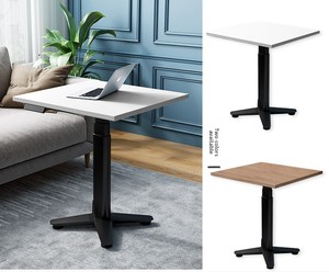 Shumate hiện đại Ergonomic điện chiều cao có thể điều chỉnh cuộc họp bảng vuông nhỏ điện trà thanh bàn bảng gỗ phong cách kim loại - Product Image 4