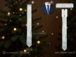 Cinta Plateada Gris Brillante de 5 cm para Decoración Navideña - Product Image 2