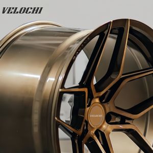 Jantes de voiture concaves en alliage personnalisé forgé monobloc en bronze brossé pour BMW Ferrari Audi 16-26 pouces 5x120 5x130 5x114.3 - Product Image 6