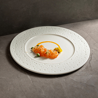 2024 Hôtel platos plato plano de cermica Porcelana Blanc Plat Table Ensemble Porcelaine Fine À Manger Assiettes En Céramique Plat Plats