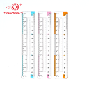 Righello in Plastica Trasparente a Doppia Onda <span class=keywords><strong>di</strong></span> Alta Qualità 15cm Marca Xinwanrun per Studenti e Bambini Promozionale per Disegno - Product Image 1