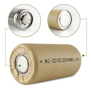 Jintion <span class=keywords><strong>NiCd</strong></span> SC 2200mAh แบตเตอรี่นิกเกิลแคดเมียม1.2V สำหรับ10C เครื่องมือไฟฟ้า - Product Image 3