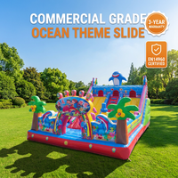 Le meilleur trampoline gonflable de château de glissière de videur de requin gonflable commercial de la Chine à vendre