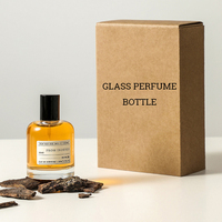Flacon de Parfum Rond Vide Transparent de Luxe 30ml 50ml 100ml pour Homme et Unisexe avec Emballage Boîte