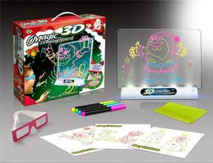 Magisch tekenbord Educatief speelgoed Plastic kleurrijke pen Lichtgevend fluorescerend graffitibord voor kinderen vanaf 3 jaar - Product Image 3