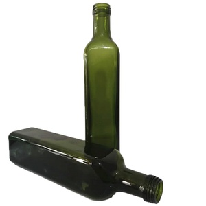 Ustensiles de cuisine de qualité alimentaire vide carré <span class=keywords><strong>Marasca</strong></span> 1 litre bouteilles d'huile d'olive en verre - Product Image 2