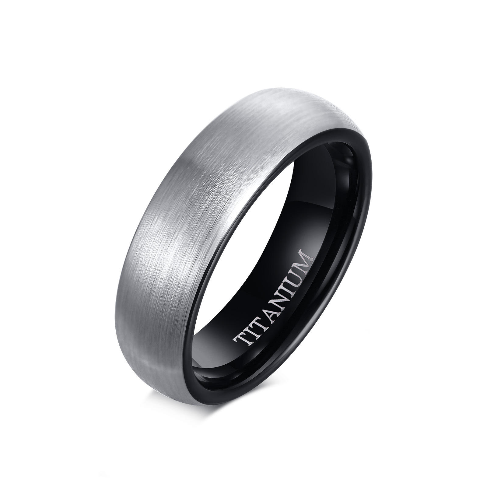Radiology Centers Bague Homme Titane Noir Le Platine