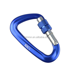 Ventes <span class=keywords><strong>chaudes</strong></span> - Mousqueton en aluminium aéronautique 7075, boucle en D 12KN, mousqueton à ressort pour l'escalade, mousqueton à dégagement rapide - Product Image 1