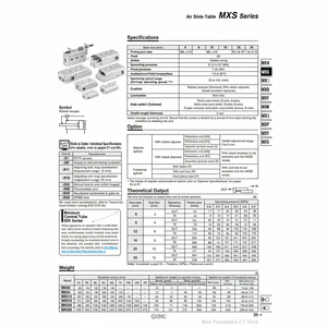 Pièces pneumatiques de MXS16-75AS de table de glissière d'air pneumatique de SMC - Product Image 1