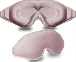 Masques de sommeil en mousse à mémoire de forme 3D ultra-doux, masque oculaire occultant efficace avec sangle élastique, protection des cils - Product Image 4