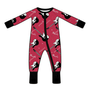 Tuta Neonata 2 Pezzi In Cotone E Poliestere - Stampa Lettera E Leopardo Per Bambina 0-3 Anni