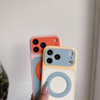 Coque Premium 2-en-1 Bicolore Compatible iPhone 17 Pro Max 16 avec Anneau Magnétique Style Donut Anti-Chute