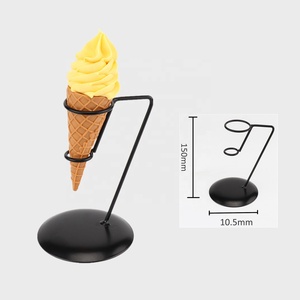 Singolo Foro Snack Food Display di Stand di Cottura Cremagliera In Acciaio Inox Waffe Cono Gelato Bigné Supporto - Product Image 3