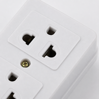 Adaptateur de prise mobile industriel en laiton et ABS, trois couleurs, 10A, neuf trous, pour prises européennes, thaïlandaises et cambodgiennes, vente en gros