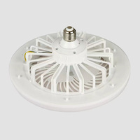 Stock ventilateur de plafond lumière avec télécommande 2-en-1 moderne Dimmable E27 ventilateur de plafond kit avec lumières pour bureau à domicile