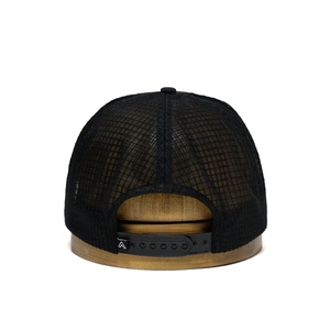 Casquette de baseball 5 panneaux avec logo personnalisé brodé en 3D et filet en corde - Product Image 4