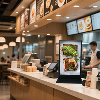 Écran tactile numérique de table COSUN pour affichage de menus électroniques pour restaurants et cafés