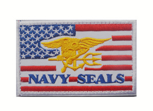 <span class=keywords><strong>3</strong></span> Kleuren Ons Navy Zegels Doek Borduurhaak En <span class=keywords><strong>Loop</strong></span> Tactische Morele Patches - Product Image 3