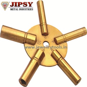 Clé universelle pour remontage d'horloge, 5 branches, en laiton, pour horloges à chiffres PARETS et IMPAIRS - Product Image 3