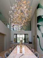 ECOJAS – lampe suspendue en forme de Globe de verre moderne, luminaire décoratif d'intérieur, idéal pour un hall d'hôtel, une Villa, des escaliers, des bulles