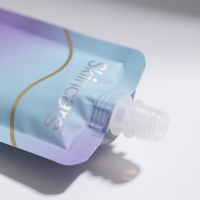 Emballage en plastique écologique anti-fuite 100 ml 250 ml pour aliments pour bébés, jus, recharge de yaourt à la noix de coco, boisson, sachet à bec verseur