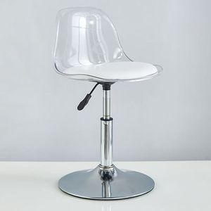 Taburete de Bar K, Diseño Moderno y Sencillo, Silla de Caja con Respaldo Ajustable en Altura, Taburete Elegante con Altura Ajustable - Product Image 5