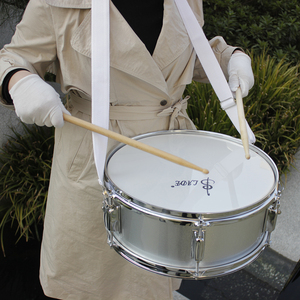 Trống Snare thép chất lượng cao, màu đen trắng, kích thước 14*6 inch, sản xuất tại xưởng SLADE, nhận đặt hàng theo yêu cầu (ODM/OEM), bán buôn. - Product Image 4