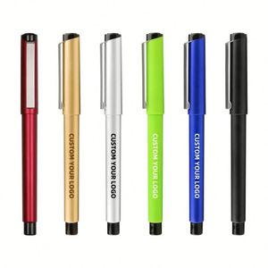 Stylo gel en plastique à succès – Fournitures de bureau et scolaires promotionnelles avec logo personnalisé, multicolore, pointe 0,5 mm, marque BKS - Product Image 1