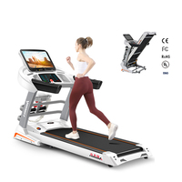 Caminadora Eléctrica Lijiujia Cardio con Motor de 3.0HP, Plegable, Pantalla LCD, Motorizada, Inteligente, para Uso Doméstico