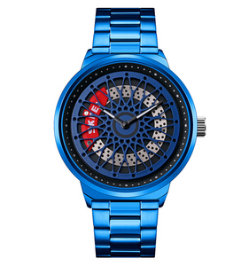 Orologio da Polso Uomo SKMEI 9217 con Design Creativo Cerchione Auto Sportiva Impermeabile 2020 - Product Image 5