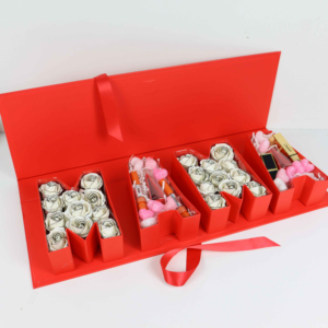 Boîte cadeau de fleurs <span class=keywords><strong>pour</strong></span> la fête des mères Boîte de luxe rectangulaire préservée <span class=keywords><strong>pour</strong></span> <span class=keywords><strong>maman</strong></span> avec <span class=keywords><strong>mot</strong></span> Deep Love I Love Mom Rose Florist Box - Product Image 1