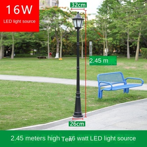 Lanterne de jardin extérieure en bronze, lampadaire LED 2700K IP66 avec abat-jour en verre, lumière blanc chaud, détecteur de mouvement, intensité variable, CRI80, angle de faisceau 144° - Product Image 6