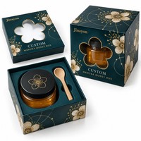 Boîte cadeau personnalisée avec logo MANUKA HONEY, boîte rigide avec fermeture magnétique, fenêtre en PVC découpée, impression brillante, boîte OEM