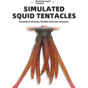 Appât souple bionique de calmar lumineux noir UV 6.2g 17L pour la pêche en bateau de mer appât en plastique Barracuda Bimi ciblé pour <span class=keywords><strong>Marlin</strong></span> - Product Image 3