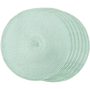 Napperon rond brodé moderne Durable imperméable à l'eau Style coréen dentelle tissu décor de table pour mariage - Product Image 1