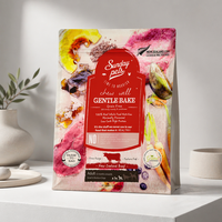 Sachet Doypack pour aliments pour animaux de compagnie à faible MOQ, finition mate MOPP/AL/PE, avec fermeture éclair
