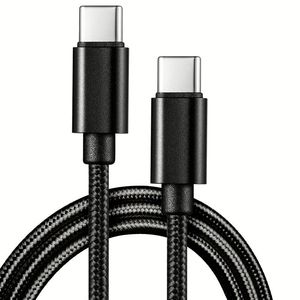 1M 66W USB <b>Type</b> <b>C</b> <b>Cable</b> Nylon Braided 6A USB <b>C</b> Fast <b>Charging</b> Data <b>Cable</b> for Mobile Phones - Product Image 1